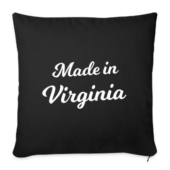 Maison de Virginie - Housse de coussin décorative 45 x 45 cm - noir - Devant