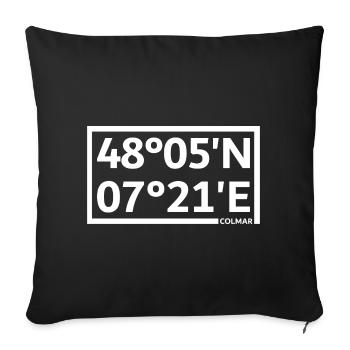 Coordonnées de Colmar - Housse de coussin décorative 45 x 45 cm - noir - Devant