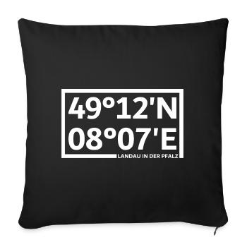 Coordonnées de Landau in der Pfalz - Housse de coussin décorative 45 x 45 cm - noir - Devant