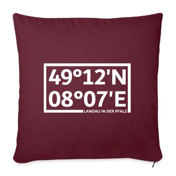 Coordonnées de Landau in der Pfalz - Housse de coussin décorative 45 x 45 cm - bordeaux - Devant