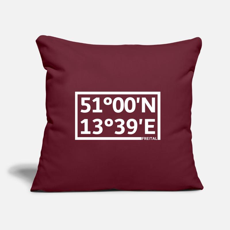 Freital coordinates Sofa pillowcase 17,3'' x 17,3'' (45 x 45 cm)