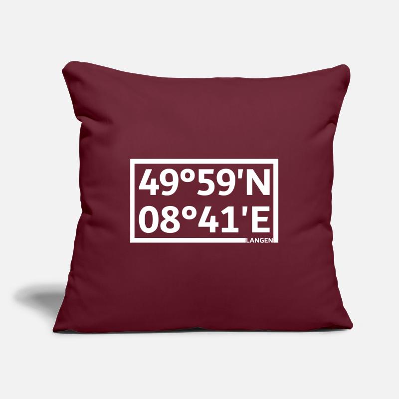 Long coordinates Sofa pillowcase 17,3'' x 17,3'' (45 x 45 cm)