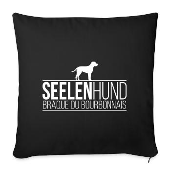 Braque du Bourbonnais Seelenhund Hunde Wilsigns - Sofakissenbezug 45 x 45 cm - Schwarz - Vorne