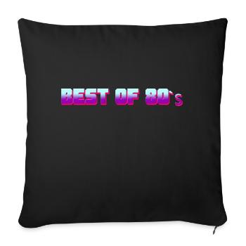 Best of 80 - Sofakissenbezug 45 x 45 cm - Schwarz - Vorne