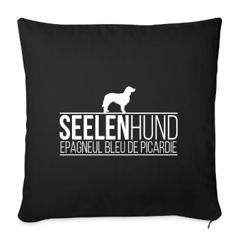 Epagneul Bleu de Picardie Seelenhund Hunde - Sofakissenbezug 45 x 45 cm - Schwarz - Vorne