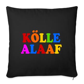 Kölle alaaf - Sofakissenbezug 45 x 45 cm - Schwarz - Vorne