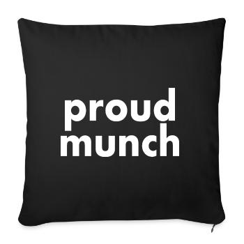 Proud munch - Housse de coussin décorative 45 x 45 cm - noir - Devant