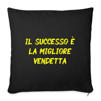Il successo è la migliore vendetta - GLD - Housse de coussin décorative 45 x 45 cm - noir - Devant