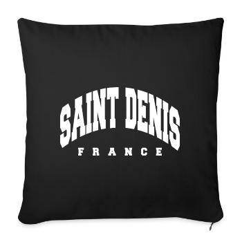 Saint Denis - Sofa pillowcase 17,3'' x 17,3'' (45 x 45 cm) - black - Front