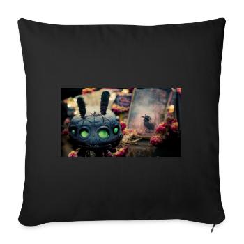 Bugging - Sofa pillowcase 17,3'' x 17,3'' (45 x 45 cm) - black - Front