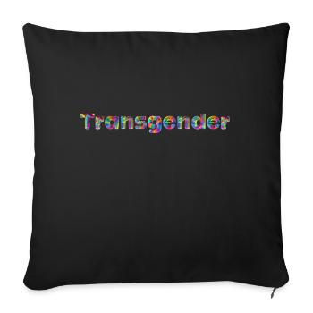 Transgender - Sofakissenbezug 45 x 45 cm - Schwarz - Vorne