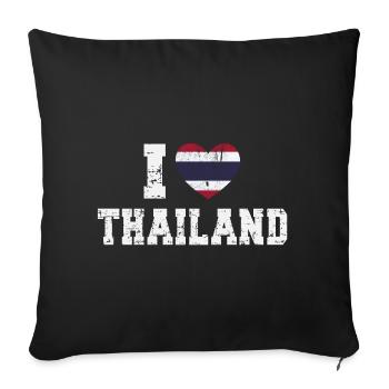 Thaïlande - Housse de coussin décorative 45 x 45 cm - noir - Devant