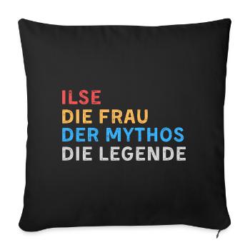 Ilse Fau Mythos Legende - Sofakissenbezug 45 x 45 cm - Schwarz - Vorne