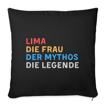 Lima Fau Mythos Legende - Sofakissenbezug 45 x 45 cm - Schwarz - Vorne