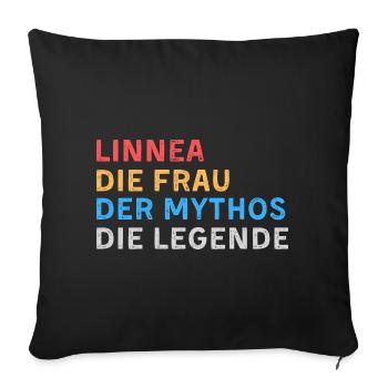 Linnea Fau Mythos Legende - Sofakissenbezug 45 x 45 cm - Schwarz - Vorne