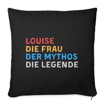 Louise Fau Mythos Legende - Sofakissenbezug 45 x 45 cm - Schwarz - Vorne