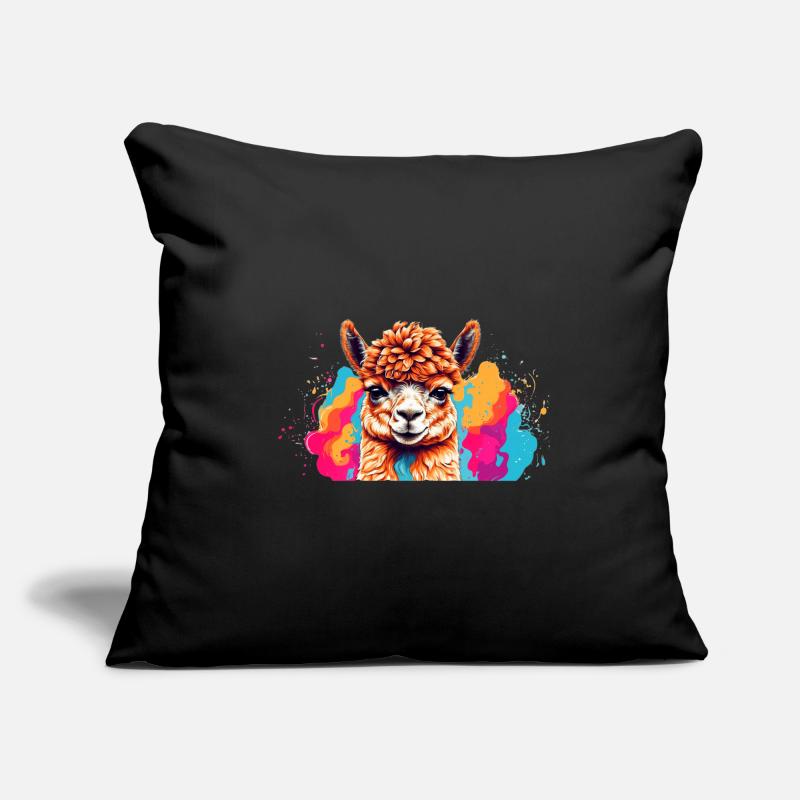 Llama Color Explosion Sofa pillowcase 17,3'' x 17,3'' (45 x 45 cm)