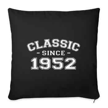 Vintage 1952 Geburtstagsgeschenk 1952 Klassiker - Sofakissenbezug 45 x 45 cm - Schwarz - Vorne