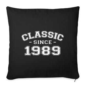 Vintage 1989 Geburtstagsgeschenk 1989 Klassiker - Sofakissenbezug 45 x 45 cm - Schwarz - Vorne