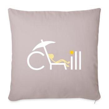 Chill - Sofa pillowcase 17,3'' x 17,3'' (45 x 45 cm) - light taupe - Front