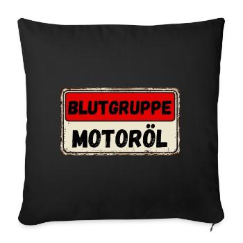 Engine Oil Mechanic Car Garage Motorcycle Funny - Sofa pillowcase 17,3'' x 17,3'' (45 x 45 cm) - black - Front