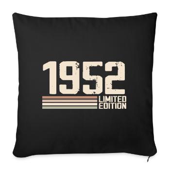 1952 Vintage 1952 Birthday 1952 Retro 1952 - Sofa pillowcase 17,3'' x 17,3'' (45 x 45 cm) - black - Front