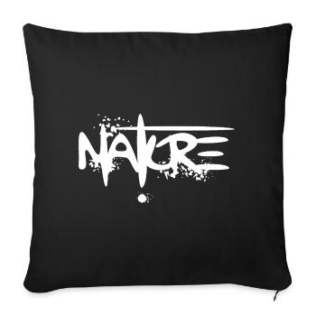 Natur Graffiti Schrift Logo Symbol Outdoor icon - Sofakissenbezug 45 x 45 cm - Schwarz - Vorne