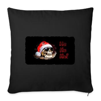 HoHoHo - Sofakissenbezug 45 x 45 cm - Schwarz - Vorne