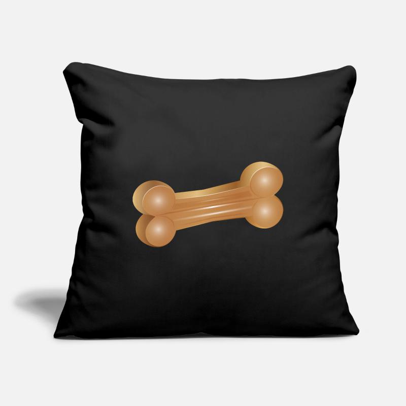 Chewing bone illustration in classic style Sofa pillowcase 17,3'' x 17,3'' (45 x 45 cm)