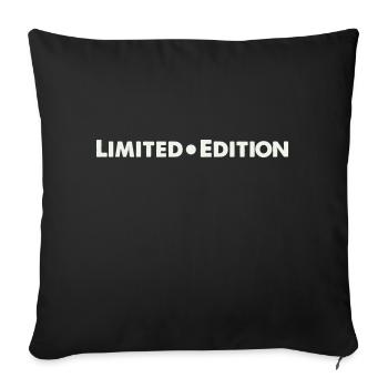 Édition limitée - Housse de coussin décorative 45 x 45 cm - noir - Devant