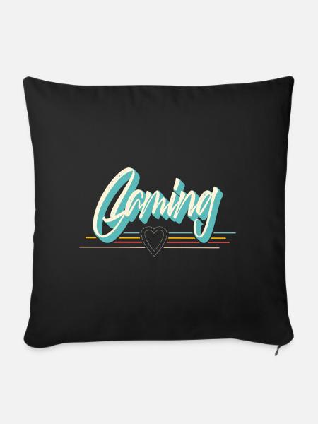 Gaming - Sofakissenbezug 45 x 45 cm - Schwarz