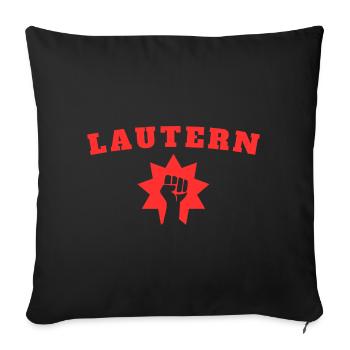 Kaiserslautern - Sofa pillowcase 17,3'' x 17,3'' (45 x 45 cm) - black - Front