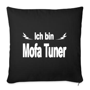 Mobylette - Housse de coussin décorative 45 x 45 cm - noir - Devant