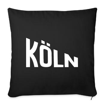Cologne - Sofa pillowcase 17,3'' x 17,3'' (45 x 45 cm) - black - Front