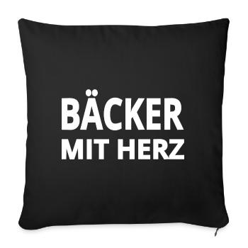 Baker - Sofa pillowcase 17,3'' x 17,3'' (45 x 45 cm) - black - Front