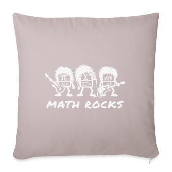 Les maths déchirent les formules Humour scolaire - Housse de coussin décorative 45 x 45 cm - taupe clair - Devant