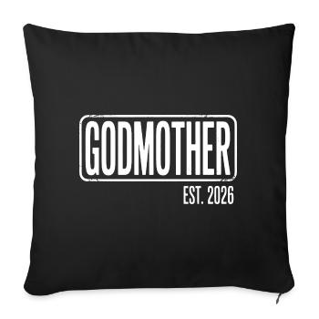Godmother Est 2026 Graphic Tee - Sofakissenbezug 45 x 45 cm - Schwarz - Vorne