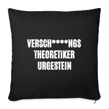 Verschwörungstheoretiker Urgestein - Sofakissenbezug 45 x 45 cm - Schwarz - Vorne