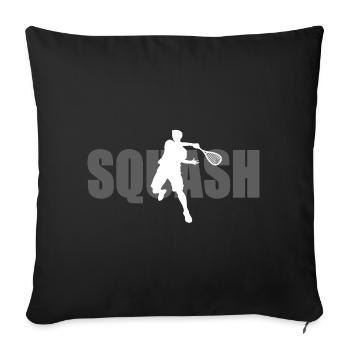 Squash - Sofa pillowcase 17,3'' x 17,3'' (45 x 45 cm) - black - Front