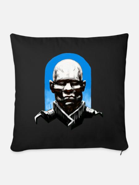 Weltall General - Sofakissenbezug 45 x 45 cm - Schwarz