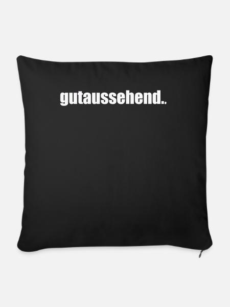 gutaussehend. - Sofakissenbezug 45 x 45 cm - Schwarz