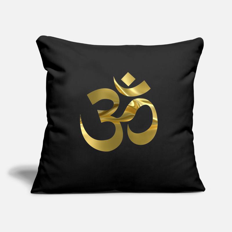 OM Housse de coussin décorative 45 x 45 cm