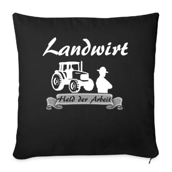 Agriculture - Housse de coussin décorative 45 x 45 cm - noir - Devant
