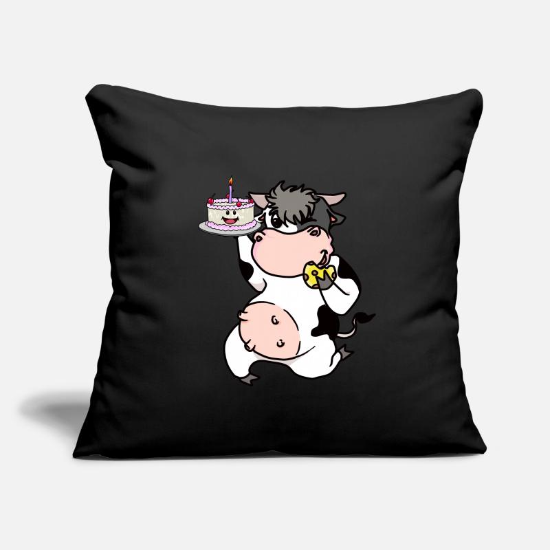 Cow Confectioner Baker Cake Snacking on cake Professions Sofa pillowcase 17,3'' x 17,3'' (45 x 45 cm)