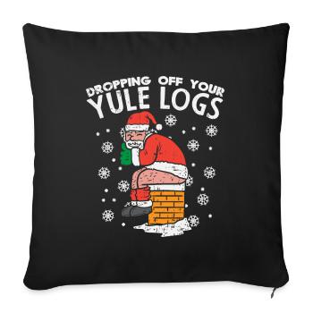 Santa Clause Santa Claus Christmas Funny - Sofa pillowcase 17,3'' x 17,3'' (45 x 45 cm) - black - Front