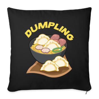 Dumpling Suppe - Sofakissenbezug 45 x 45 cm - Schwarz - Vorne