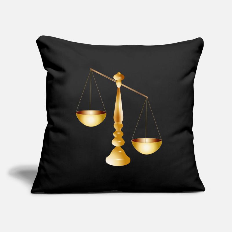 two scales on a beam with stand Sofa pillowcase 17,3'' x 17,3'' (45 x 45 cm)