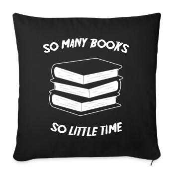 Books - Sofakissenbezug 45 x 45 cm - Schwarz - Vorne