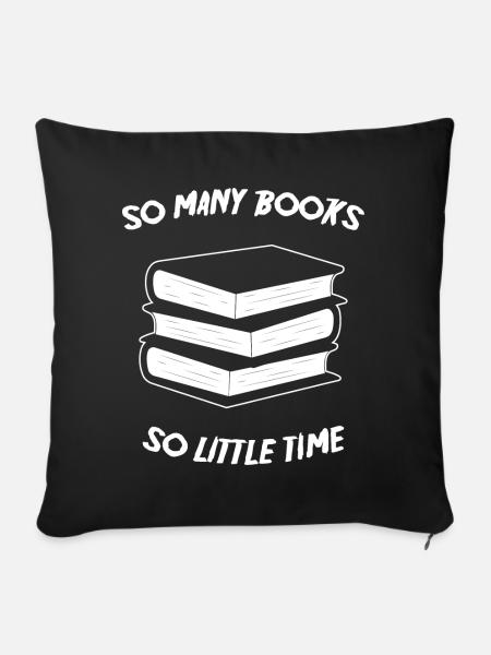 Books - Sofakissenbezug 45 x 45 cm - Schwarz