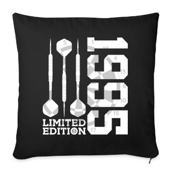 LIMITED EDITION 1995 DARTS 31ST BIRTHDAY - Sofa pillowcase 17,3'' x 17,3'' (45 x 45 cm) - black - Front